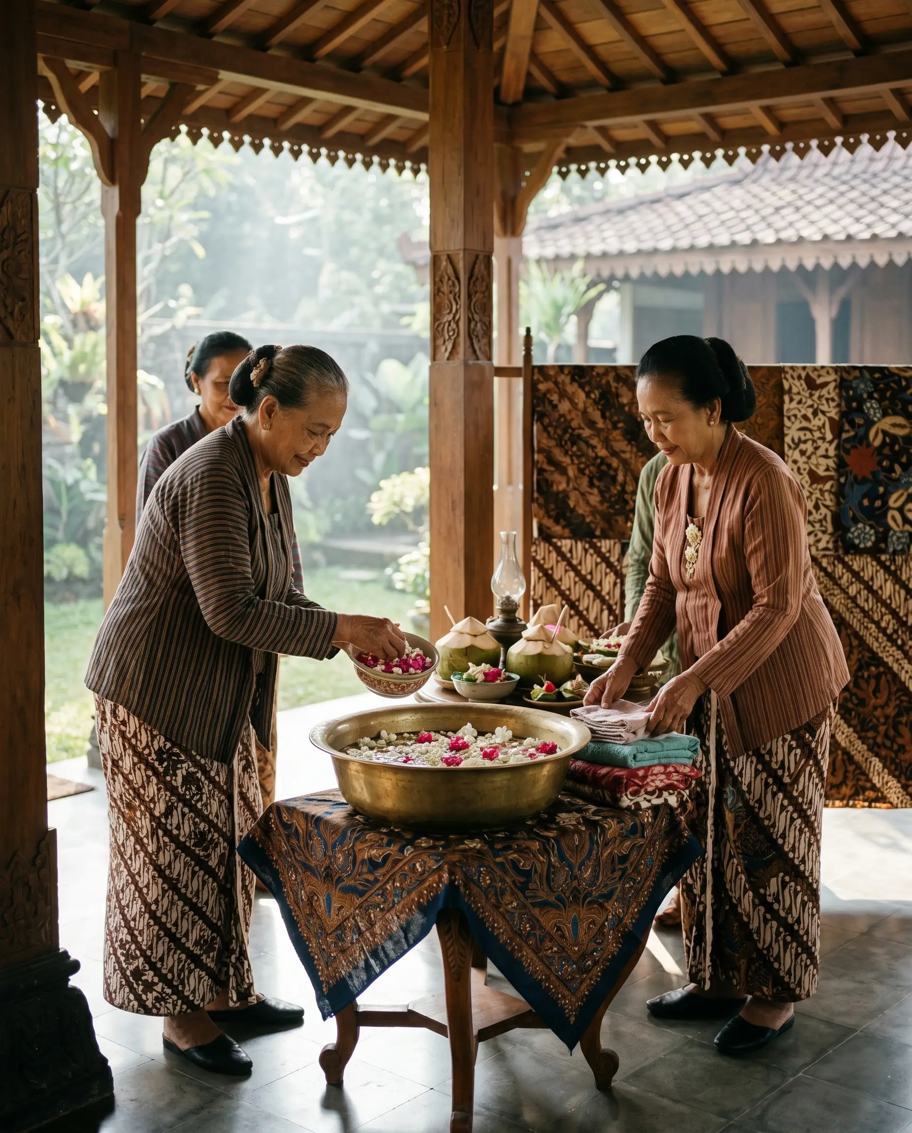 mitoni siraman ritual in the Javanese seven-month pregnancy tradition