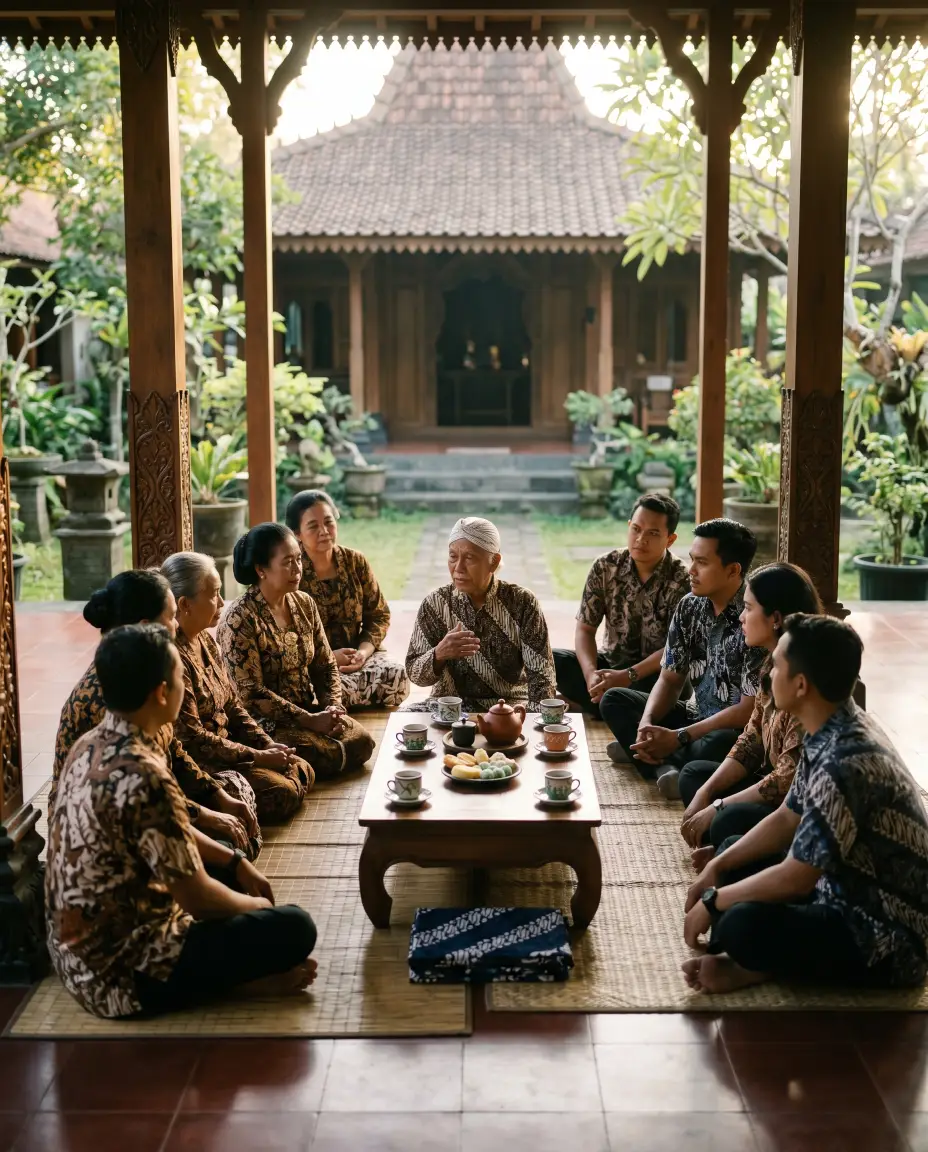Mataram conduct through rukun unggah-ungguh samadya and self-restraint