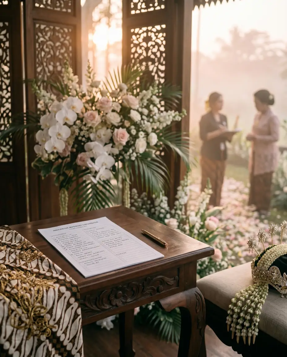 checklist memilih wedding organizer Purwakarta agar acara rapi