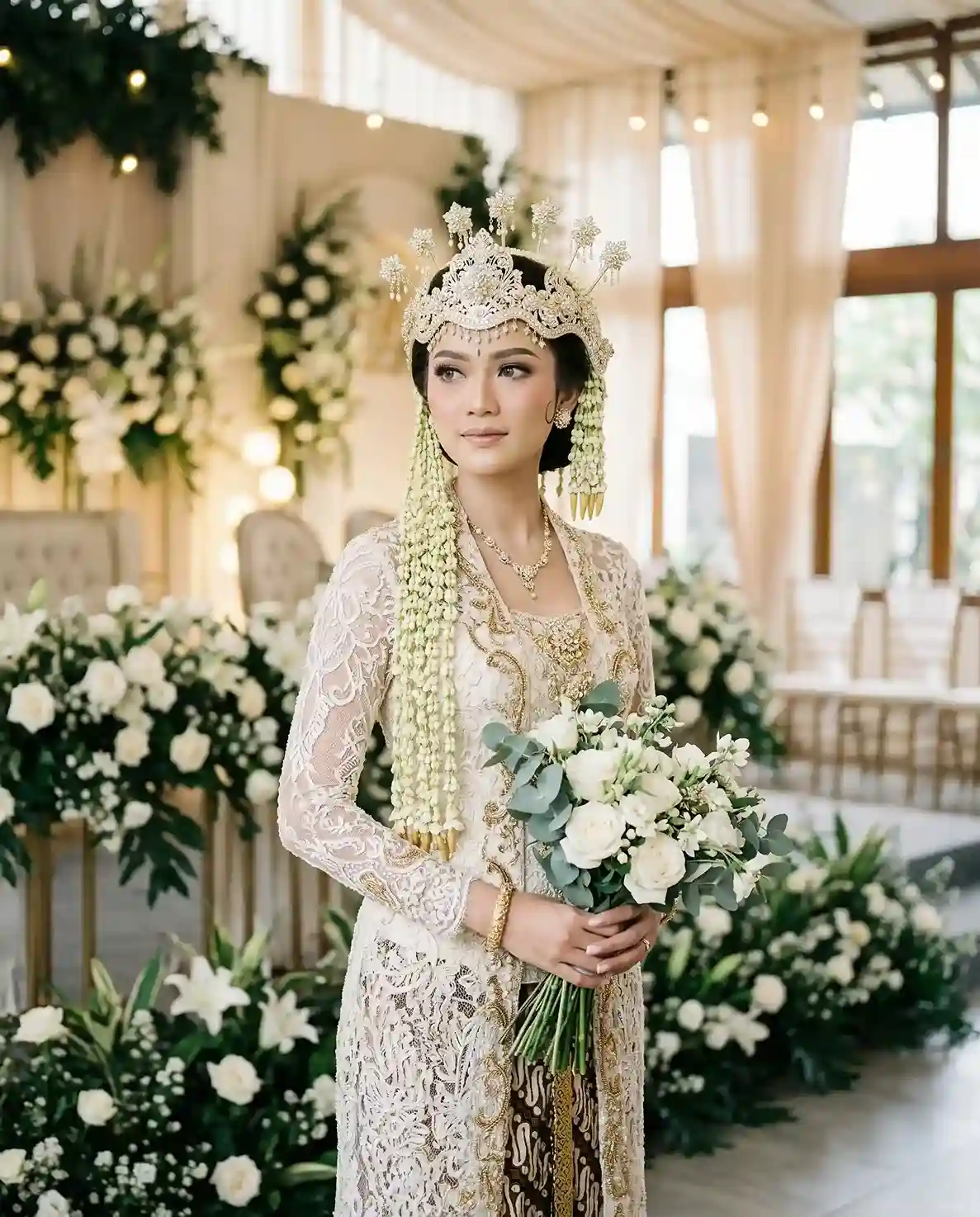 dekorasi pernikahan Sunda elegan di Purwakarta