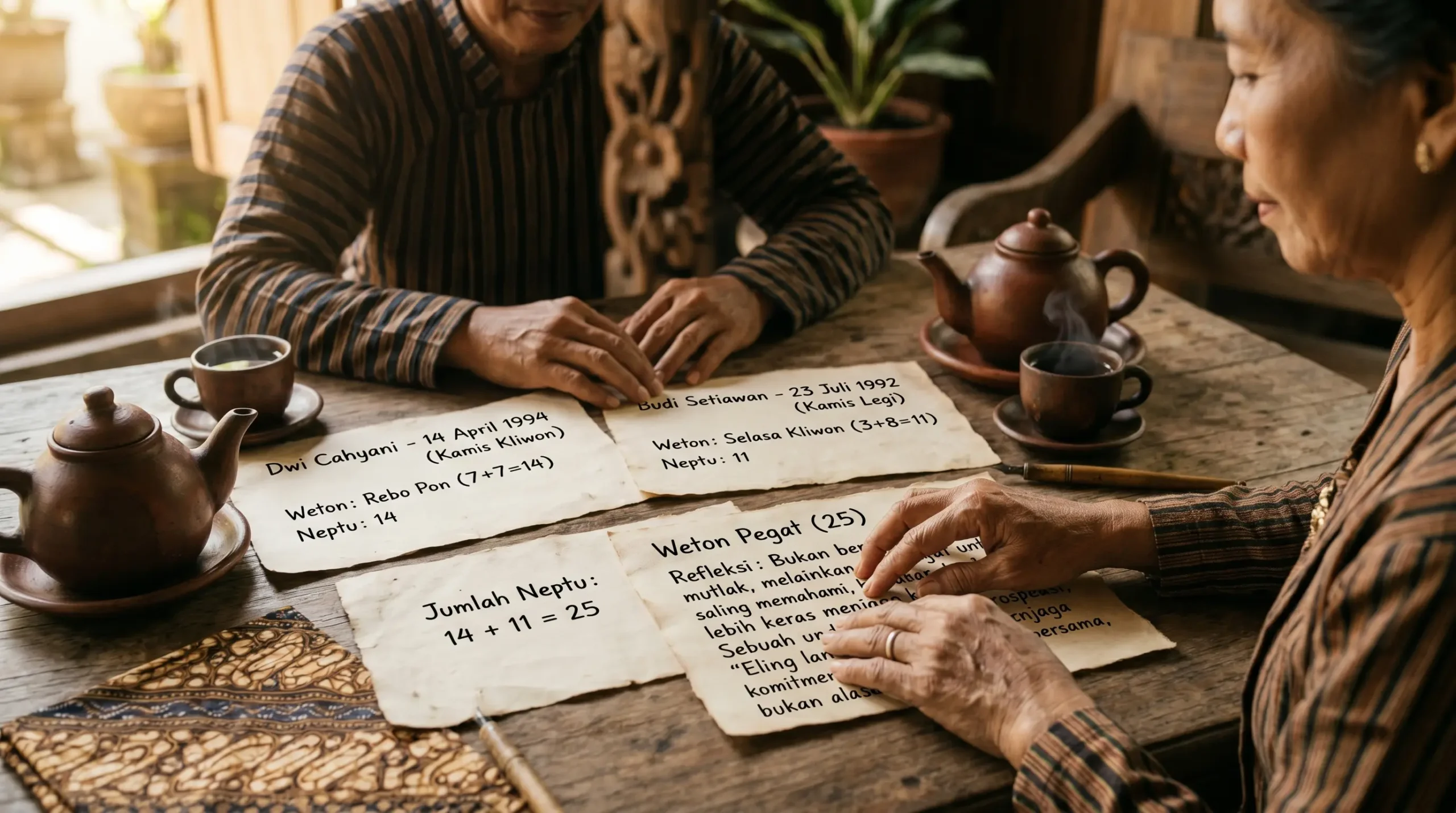 Pegat meaning in Weton compatibility as Javanese relationship reflection