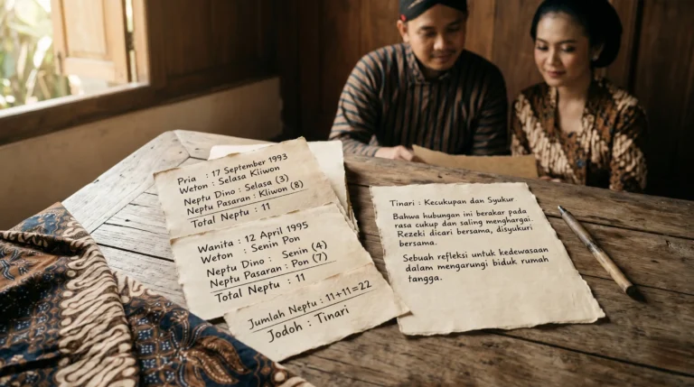 arti tinari weton jodoh dalam tradisi Jawa sebagai cermin rezeki dan ketenteraman relasi