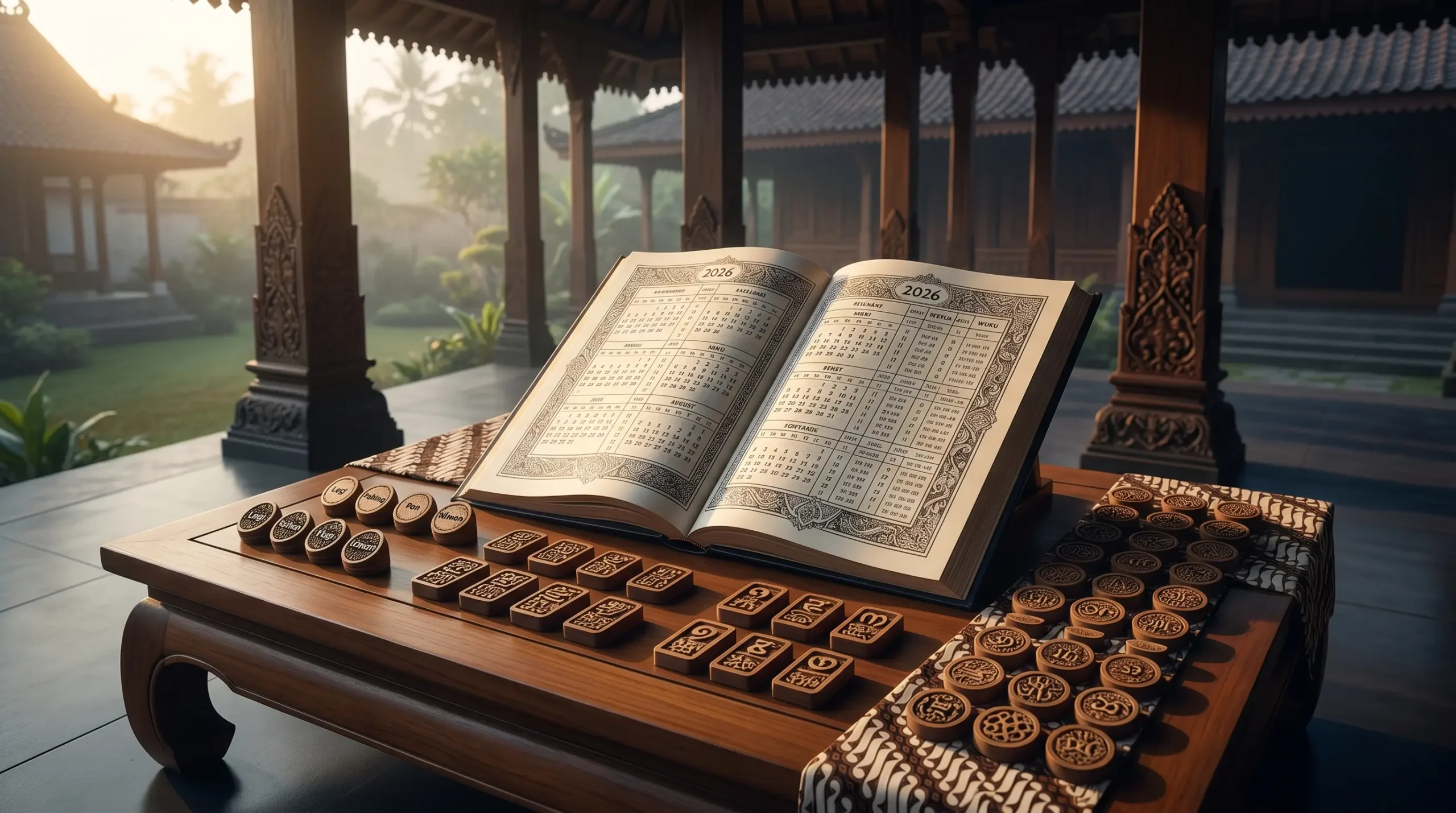 Javanese Calendar 2026 with pasaran, weton, neptu, Javanese dates, and wuku