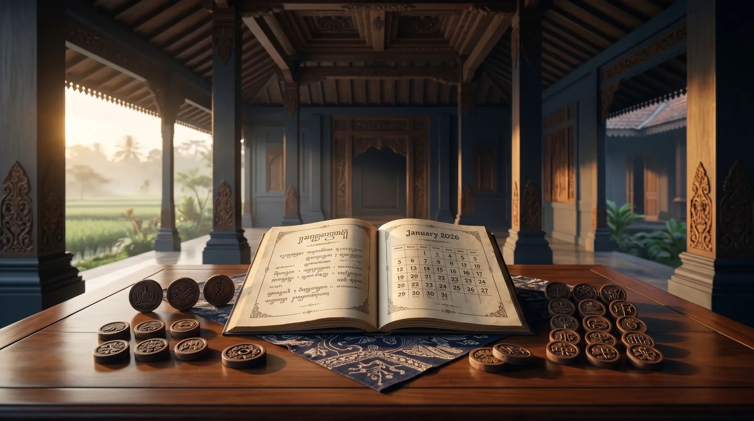 Kalender Jawa Januari 2026 lengkap dengan pasaran weton neptu dan Wuku
