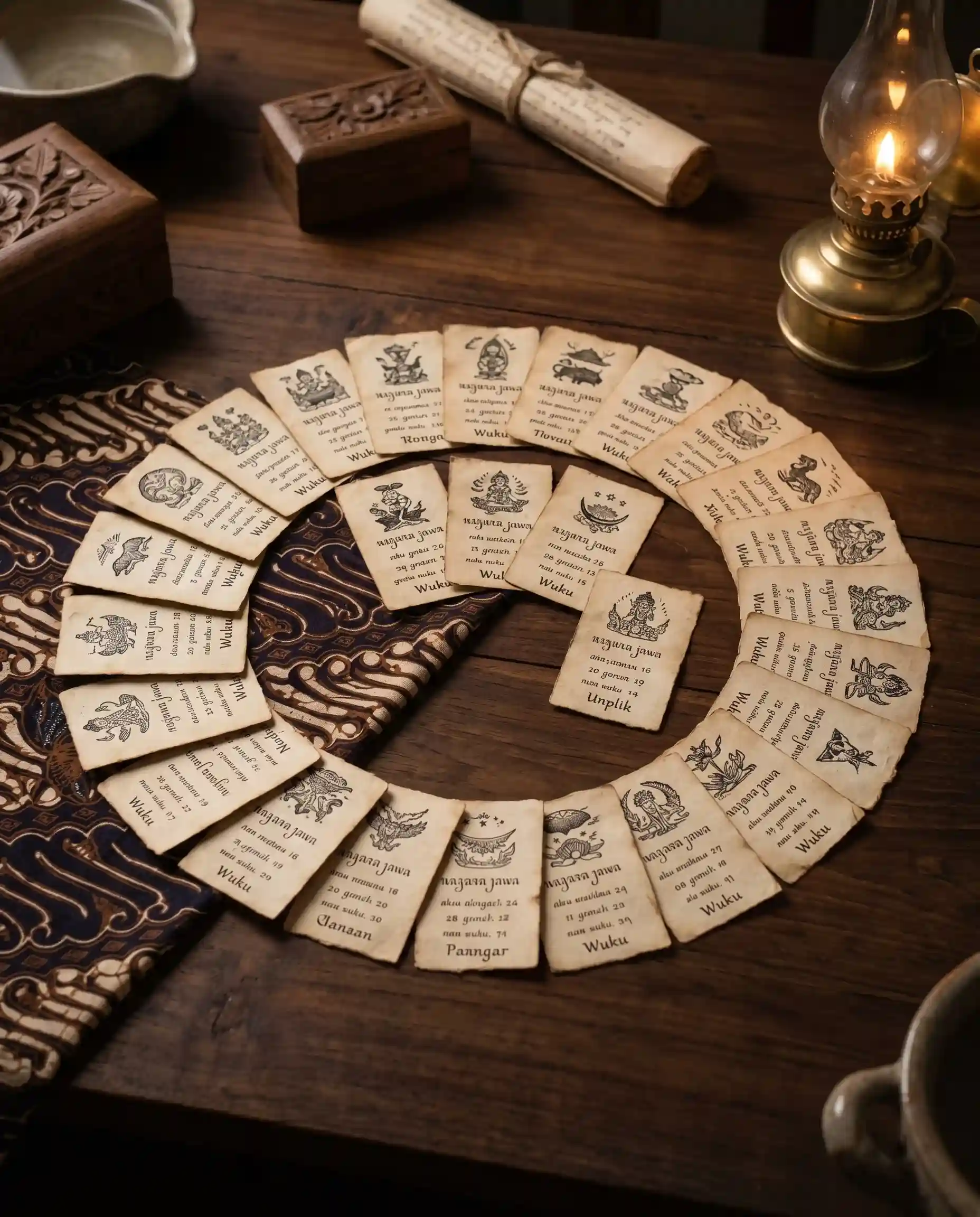 The list of 30 wuku in the Javanese Pawukon cycle